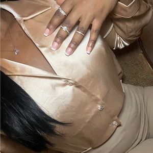 Gold Button Down Blouse